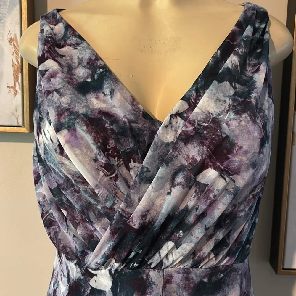 Simply Vera by Vera Wang Women's MulticolorABStract Fit & Flare Dress size XS - Picture 4 of 8